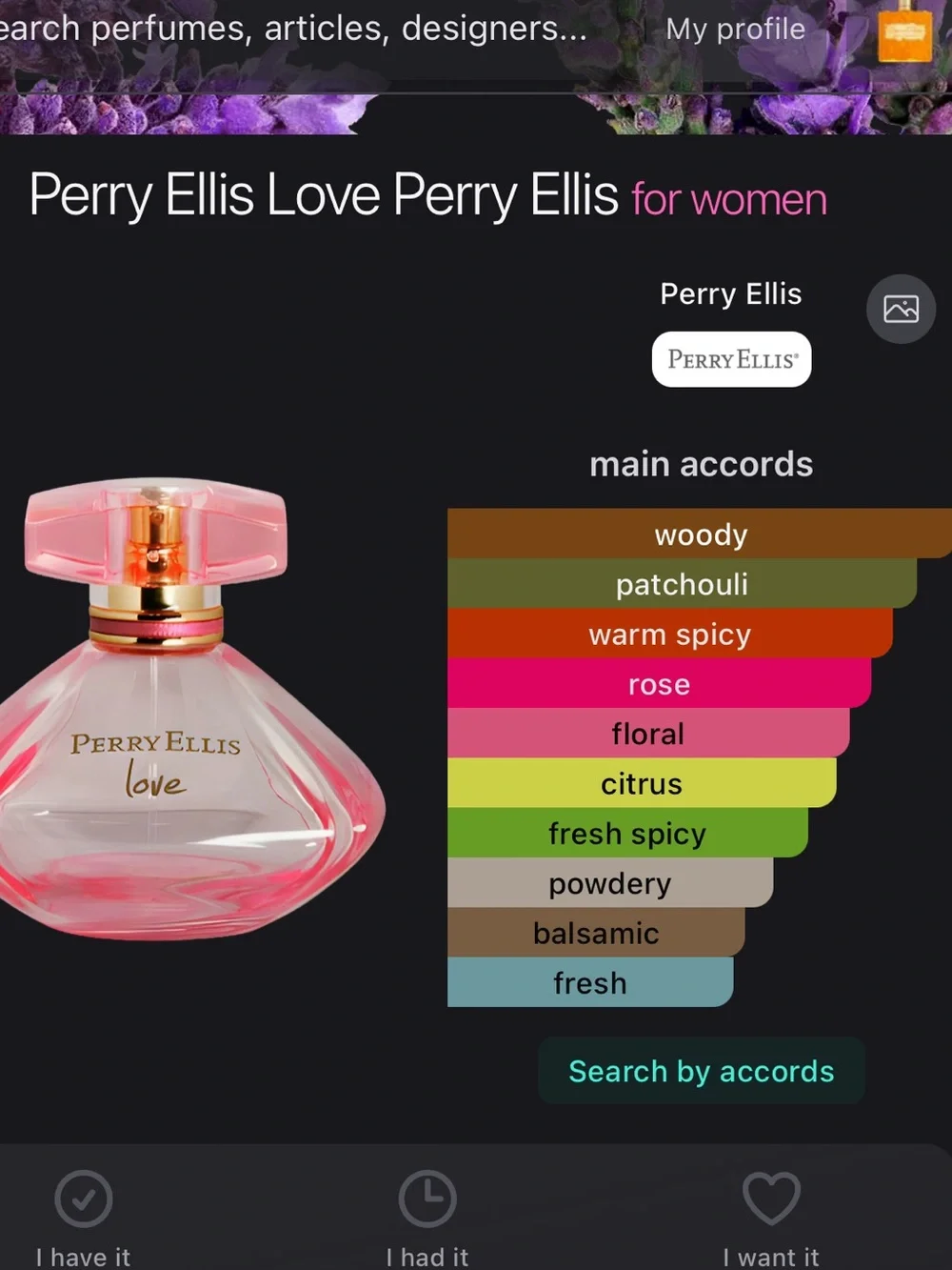 Perry Ellis Love 3.4 oz Pale Pink Box with Gold Logo